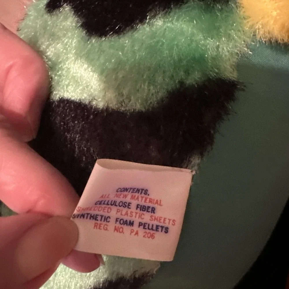 Vintage Turtle Stuffed‎ Animal Plush Multicolor Toys Collectibles Carnival Fair